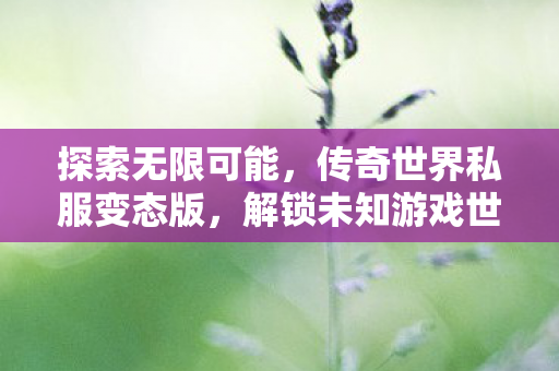 解锁未知游戏世界的奥秘图片