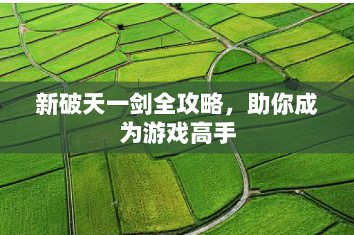 新破天一剑全攻略图片
