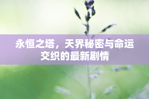 永恒之塔,天界秘密与命运交织的最新剧情 永恒之塔,天界秘密与命运交织的最新剧情