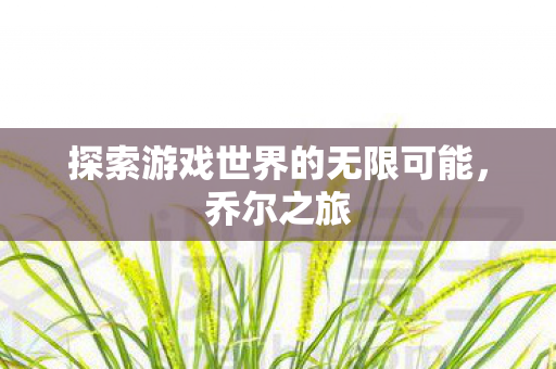 探索游戏世界的无限可能，乔尔之旅