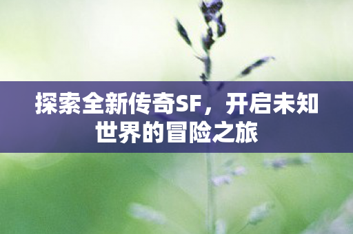开启未知世界的冒险之旅图片