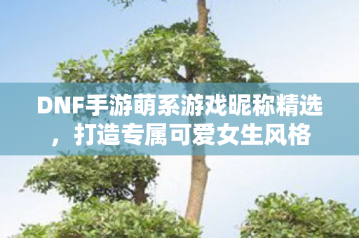 DNF手游萌系游戏昵称精选图片