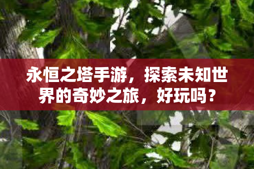 永恒之塔手游,探索未知世界的奇妙之旅,好玩吗? 永恒之塔手游,探索未知世界的奇妙之旅,好玩吗?