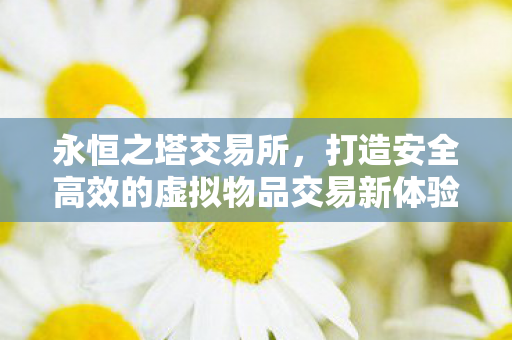 永恒之塔交易所,打造安全高效的虚拟物品交易新体验 永恒之塔交易所,打造安全高效的虚拟物品交易新体验