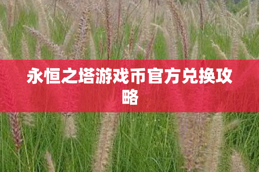 永恒之塔游戏币官方兑换攻略图片