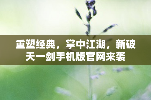 新破天一剑手机版官网来袭图片