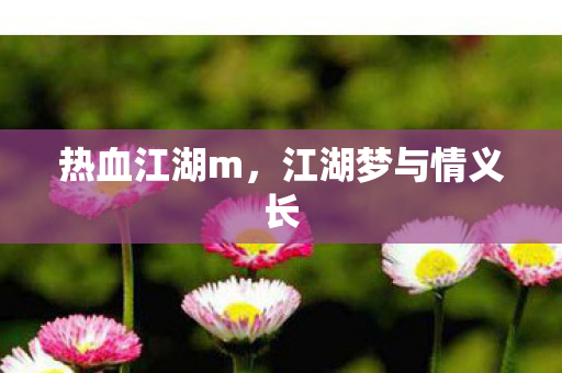 江湖梦与情义长图片
