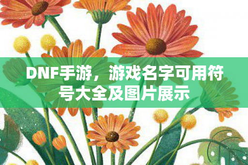 DNF手游，游戏名字可用符号大全及图片展示
