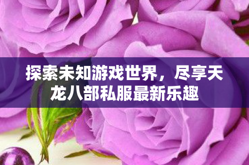 尽享天龙八部私服最新乐趣图片