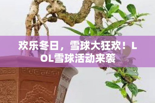 LOL雪球活动来袭图片