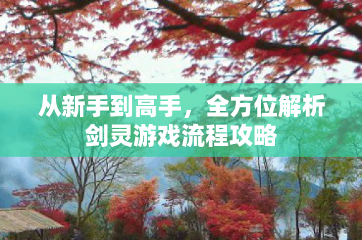 全方位解析剑灵游戏流程攻略图片