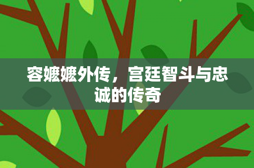 容嬷嬷外传,宫廷智斗与忠诚的传奇 容嬷嬷外传,宫廷智斗与忠诚的传奇
