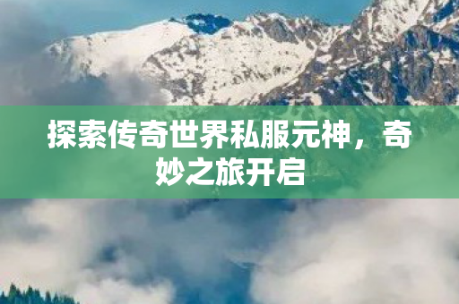 探索传奇世界私服元神图片
