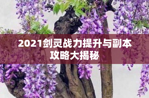2021剑灵战力提升与副本攻略大揭秘图片