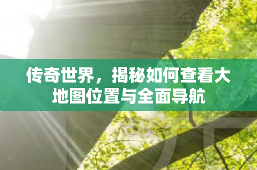 揭秘如何查看大地图位置与全面导航图片