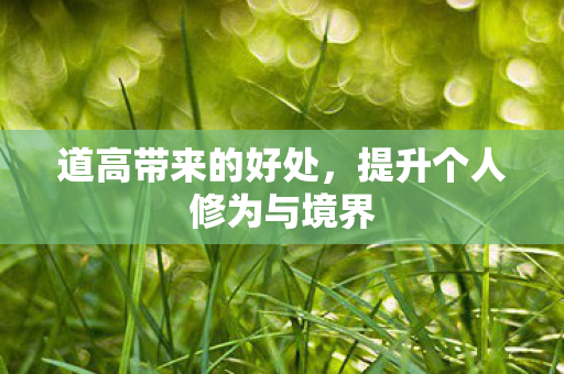 提升个人修为与境界图片