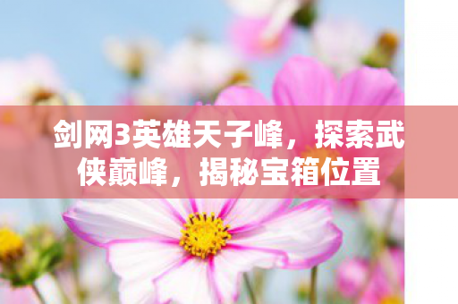 剑网3英雄天子峰图片