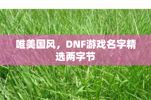 DNF游戏名字精选两字节图片