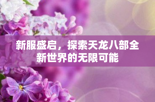 探索天龙八部全新世界的无限可能图片