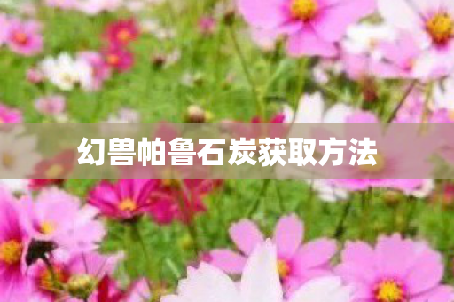 幻兽帕鲁石炭获取方法图片