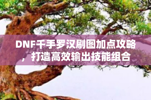 DNF千手罗汉刷图加点攻略图片
