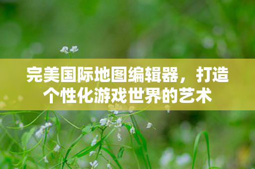 打造个性化游戏世界的艺术图片