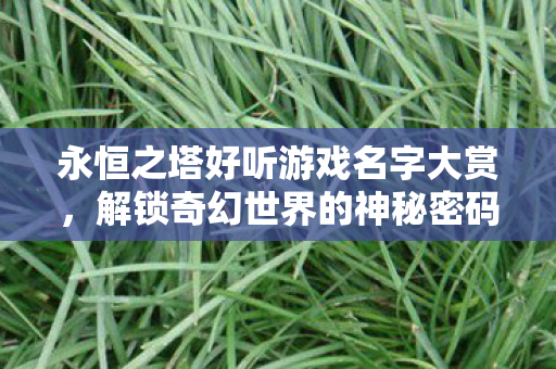 永恒之塔好听游戏名字大赏,解锁奇幻世界的神秘密码 永恒之塔好听游戏名字大赏,解锁奇幻世界的神秘密码