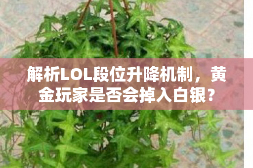 解析LOL段位升降机制图片