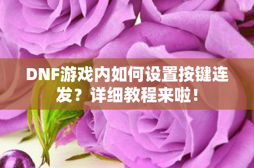 DNF游戏内如何设置按键连发图片