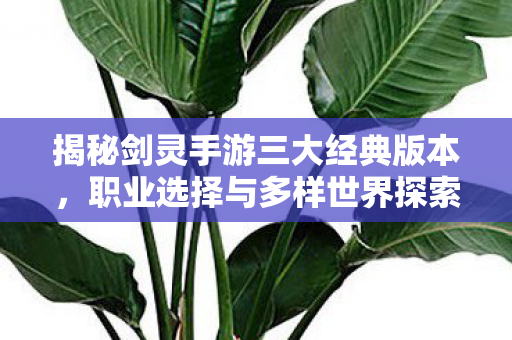 揭秘剑灵手游三大经典版本图片