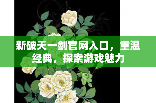 新破天一剑官网入口图片