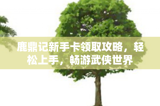 鹿鼎记新手卡领取攻略图片