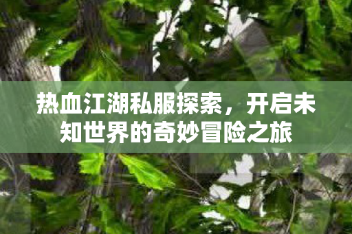 开启未知世界的奇妙冒险之旅图片