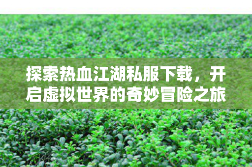 开启虚拟世界的奇妙冒险之旅图片