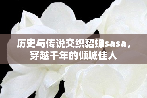 历史与传说交织貂蝉sasa图片