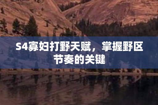 掌握野区节奏的关键图片