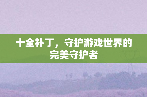 守护游戏世界的完美守护者图片
