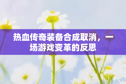 热血传奇装备合成取消图片