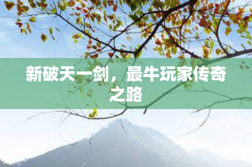 最牛玩家传奇之路图片