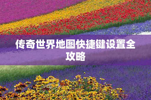 传奇世界地图快捷键设置全攻略图片