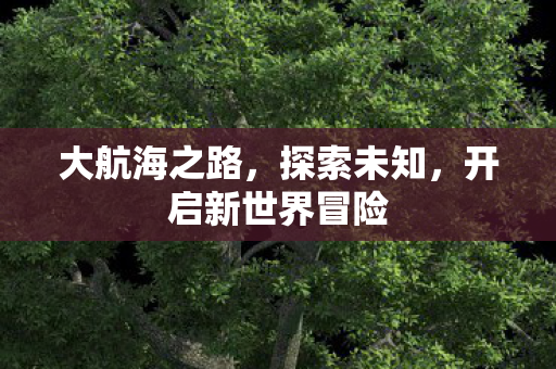 开启新世界冒险图片