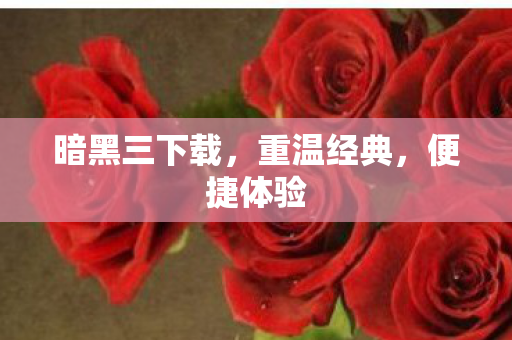 暗黑三下载,重温经典,便捷体验 暗黑三下载,重温经典,便捷体验