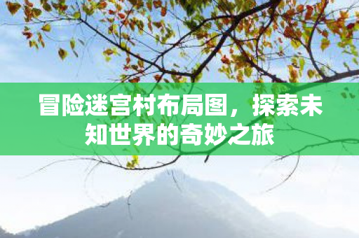 冒险迷宫村布局图，探索未知世界的奇妙之旅