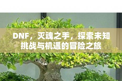 DNF,灭魂之手,探索未知挑战与机遇的冒险之旅 DNF,灭魂之手,探索未知挑战与机遇的冒险之旅