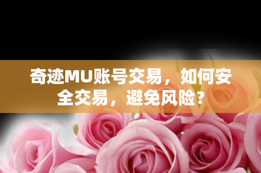 奇迹MU账号交易,如何安全交易,避免风险? 奇迹MU账号交易,如何安全交易,避免风险?