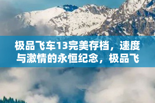 极品飞车13完美存档图片
