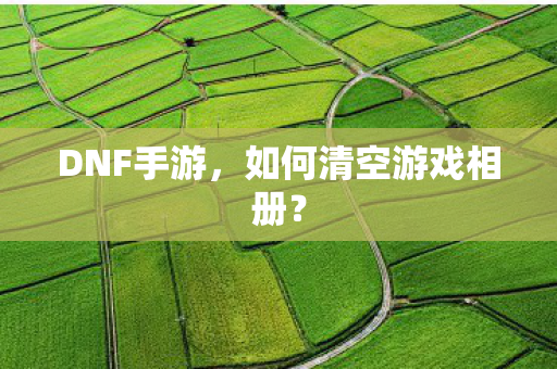 DNF手游,如何清空游戏相册? DNF手游,如何清空游戏相册?