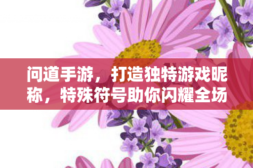 特殊符号助你闪耀全场图片