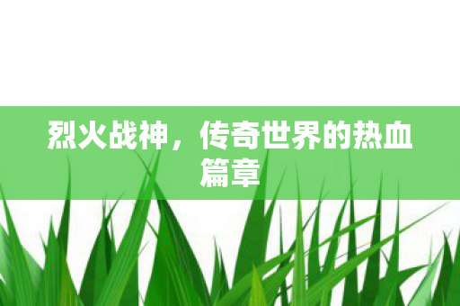 传奇世界的热血篇章图片
