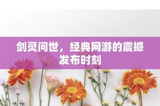 经典网游的震撼发布时刻图片